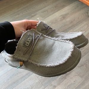 Mens Grey Hey Dude Fleece Lined Show 